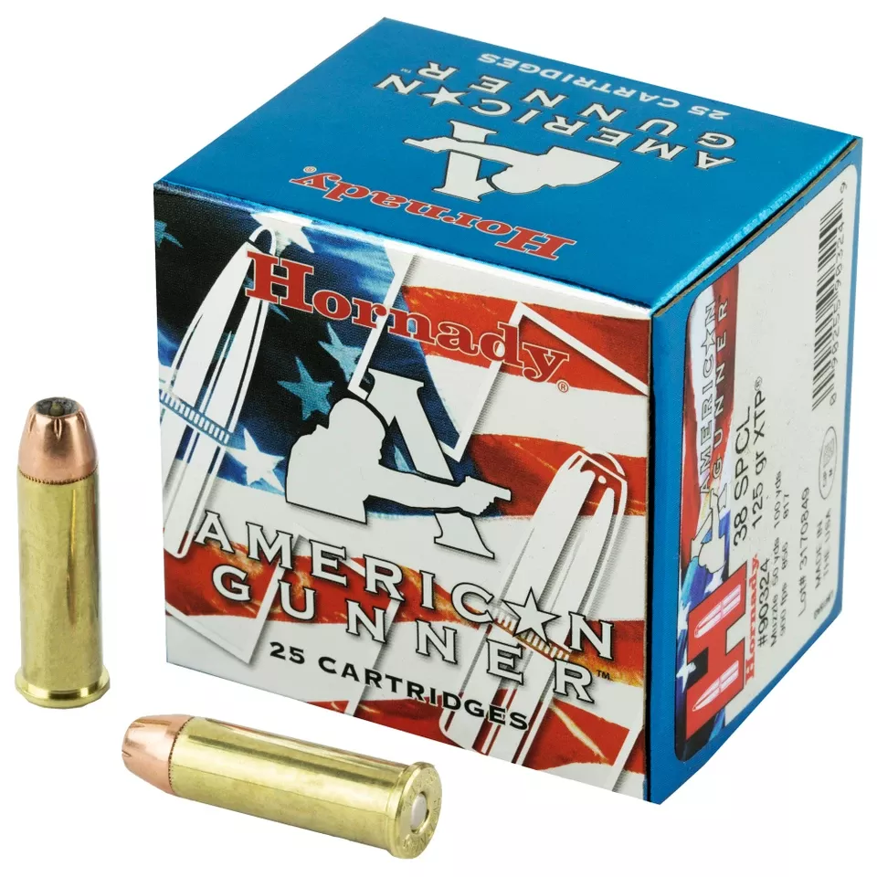 Hornady .38 Special 125 Grain XTP Ammunition - 25 Rounds/Box, 250 Rounds/Case