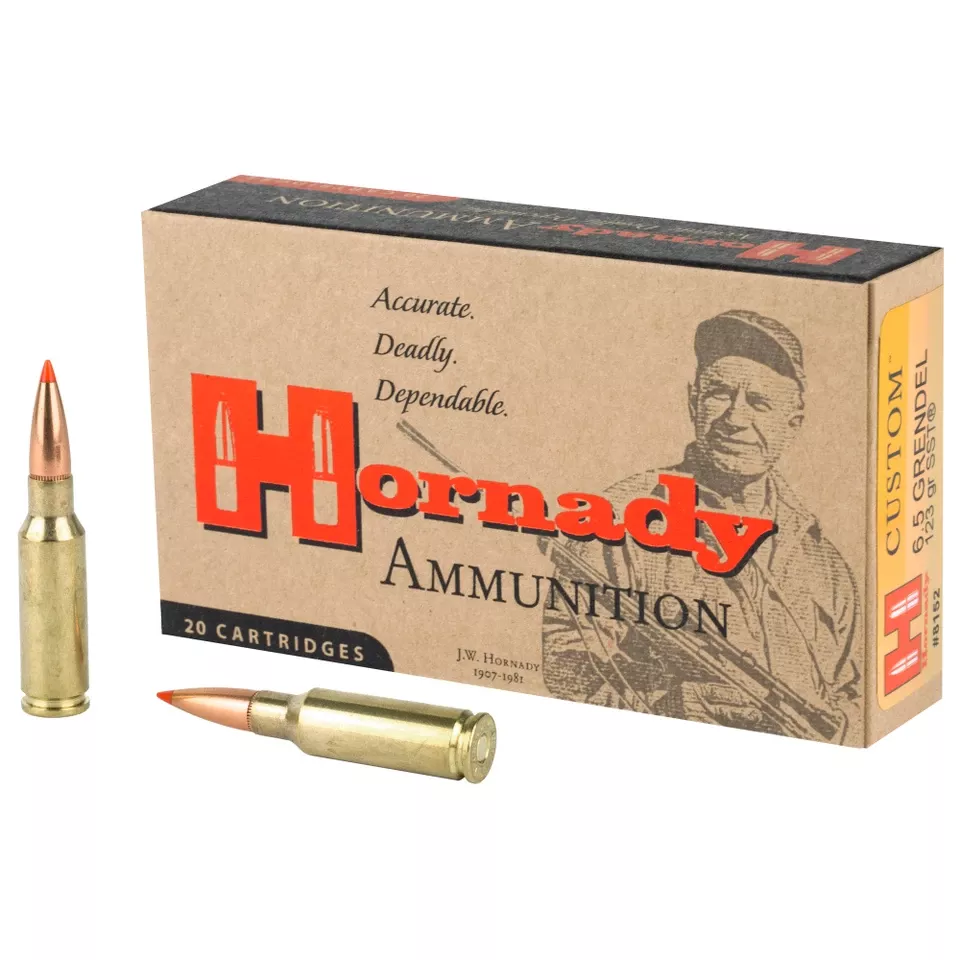 Hornady 6.5 Grendel 123 Grain SST Ammunition - 20 Rounds/200 Rounds