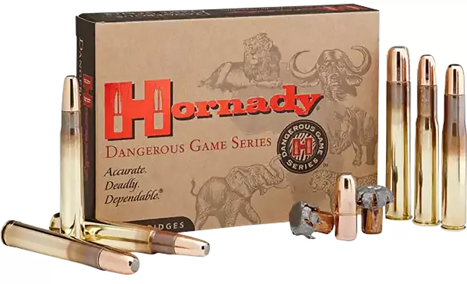 Hornady 82334 Dangerous Game375H&HMag 300gr DGX Bonded 20 Per Box/6 Case