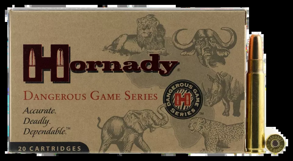 Hornady 82666 Dangerous Game Solid .416 Ruger 400gr - 20 Rounds/Box, 6 Boxes/Case