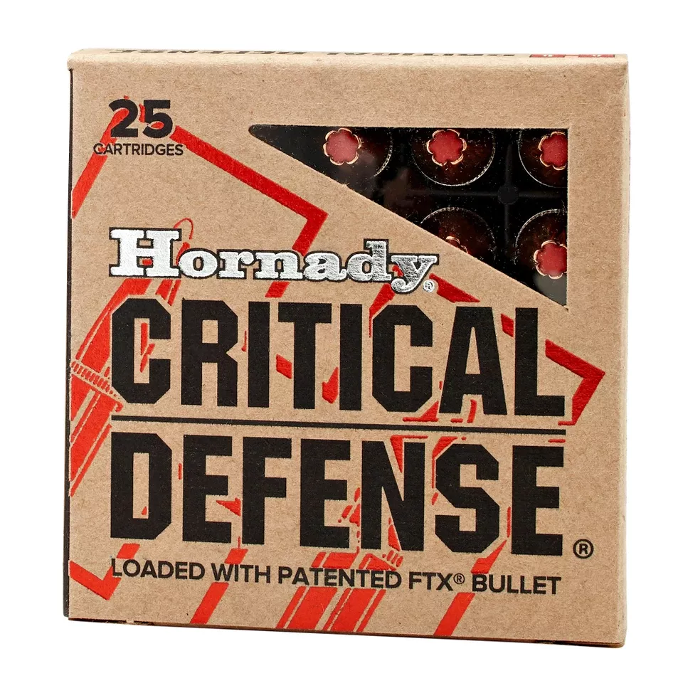Hornady Critical Defense 5.7x28mm 40gr FTX Ammunition - 25 Rounds/250 Rounds
