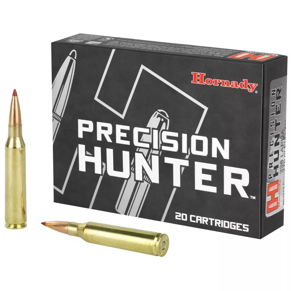 Hornady Precision Hunter 338 Lapua 270 Grain ELD-X 20 Rounds/120 Rounds