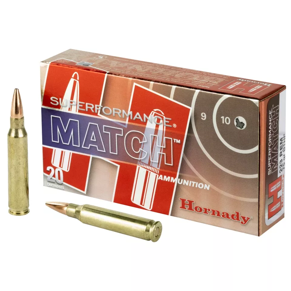 Hornady Superformance 223 Remington 75 Grain BTHP Match 20 Rounds/200 Rounds