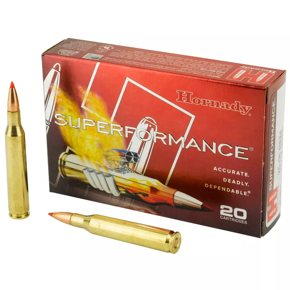 Hornady Superformance 25-06 Remington 117 Grain SST Ammunition - 20 Rounds/200 Rounds