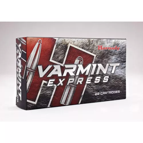Hornady Varmint Express Hyper Velocity Centerfire Ammunition, 22-250 Remington, Hornady V-Max, 55 Grain – 20 Cartridge Box ( 20 / 1 )