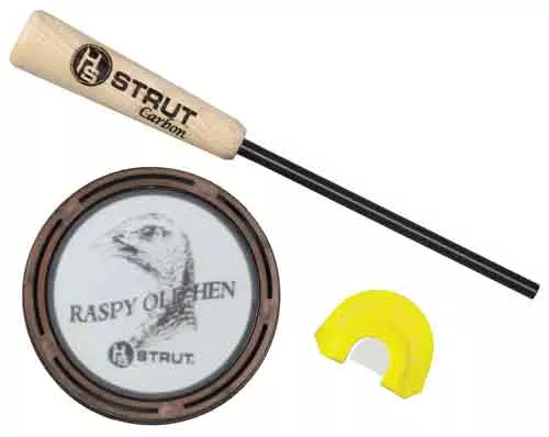 HS STRUT TURKEY CALL POT STYLE – RASPY OLD HEN GLASS