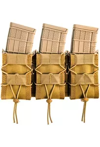 HSG TRIPLE TACO SHINGLE MAG POUCH COYOTE BROWN NYLON-TRIPLE