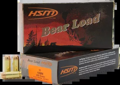 HSM 10mm Auto Ammo 200 Grain Full Metal Jacket 50 Rounds
