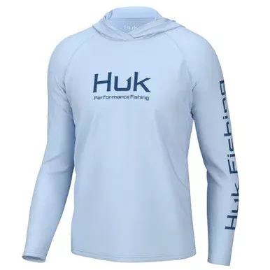 Huk Men’s Pursuit Vented Hoodie Ice Water 2XL