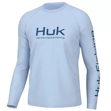 Huk Pursuit Vented Long Sleeve Shirt Ice Water XL