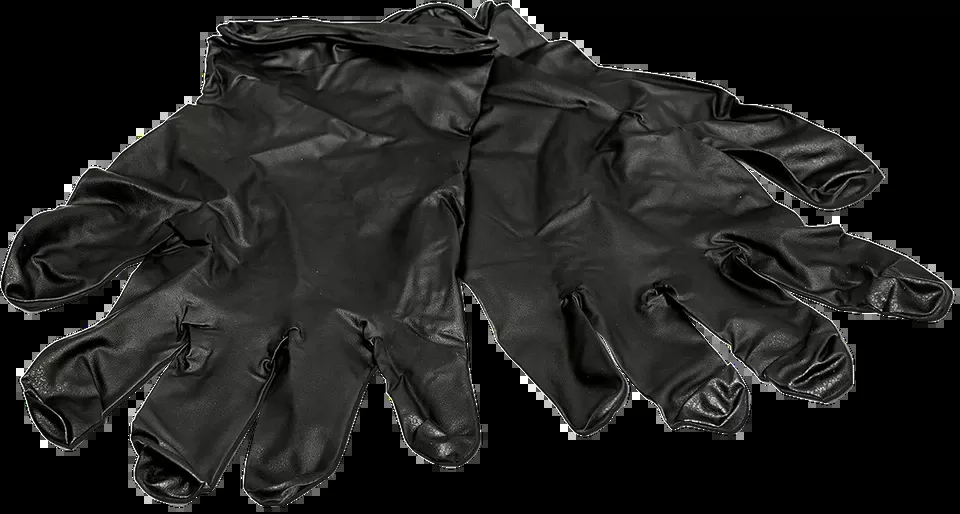 Hunters Specialties Field Dressing Gloves - Black, Large, 10-Pack (5 Pairs)