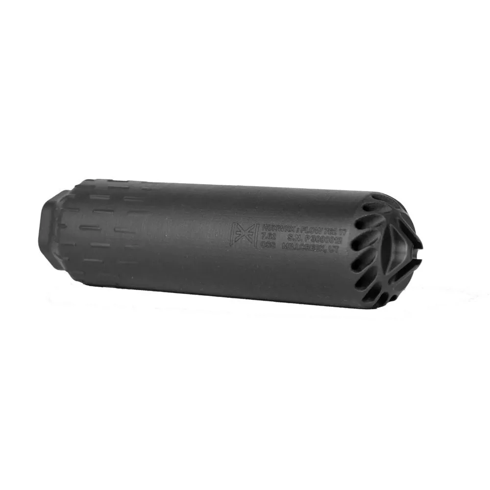 Huxwrx Flow 762 Ti Suppressor 7.62 5/8×24 Blackw/Out Muzzle Device