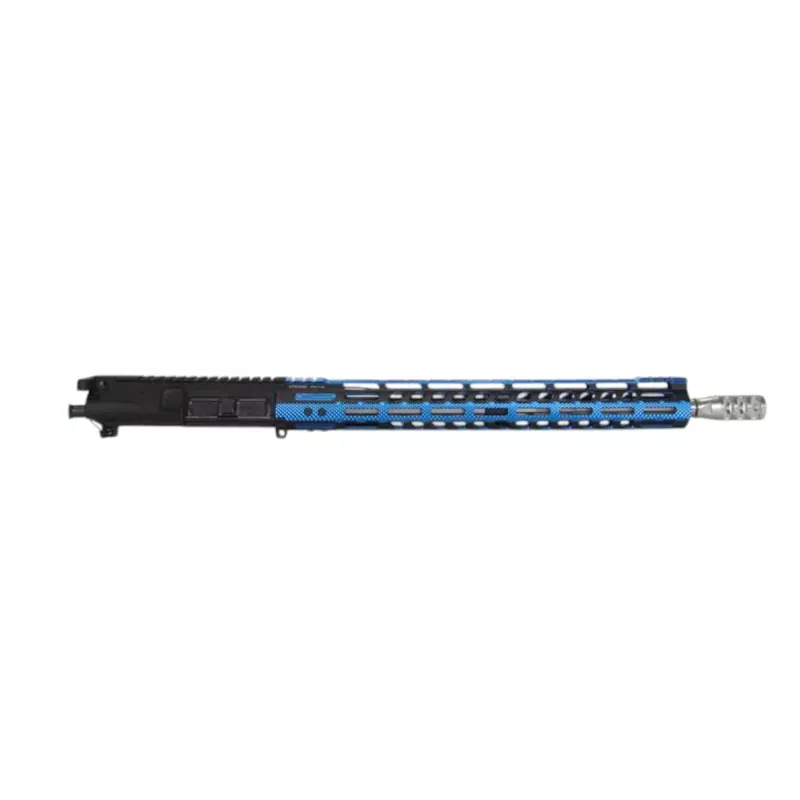 JSE 16″ 223 Wylde Wilson Arms M4 1×8 Stainless Upper w/ 15” 2 Tone Black/Blue M-LOK Float & 3 Port MB