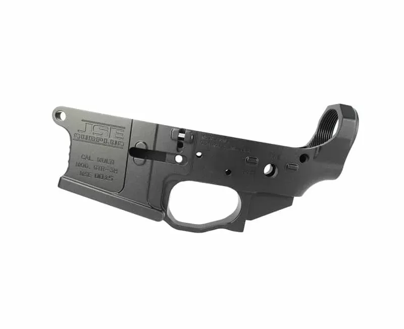 JSE AR15 Billet NON Ambi GTR-3H Stripped Lower – MFG by Mega Arms