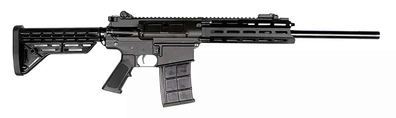 JTS Shotgun M12AR M12AR12 Gauge Semi-Auto 3″ 5- 2.75″ Shells, 18.70″ Black Steel Barrel, Black Receiver w/Picatinny Rail, Black Synthetic Stock, M-LOK Forend, Black Polymer Grip