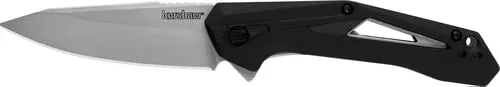 Kershaw Airlock Folding Knife 3 Drop Point Blade Black
