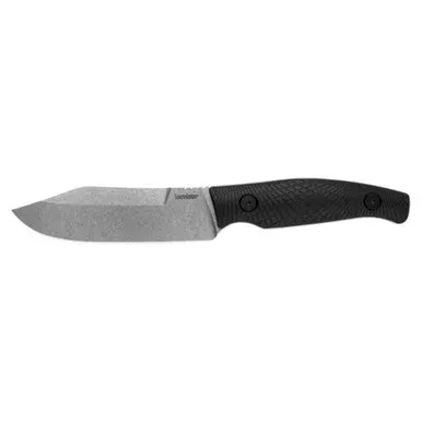 Kershaw Camp 5 Fixed Blade Knife, 4.75 Inch Clip Point, Black