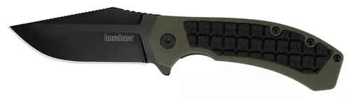 Kershaw Faultline Folder Knife 3″ Drop Point Blade Olive