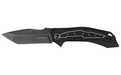 Kershaw Flatbed Assisted Folding Knife 3 1/8 Tanto Blade Black