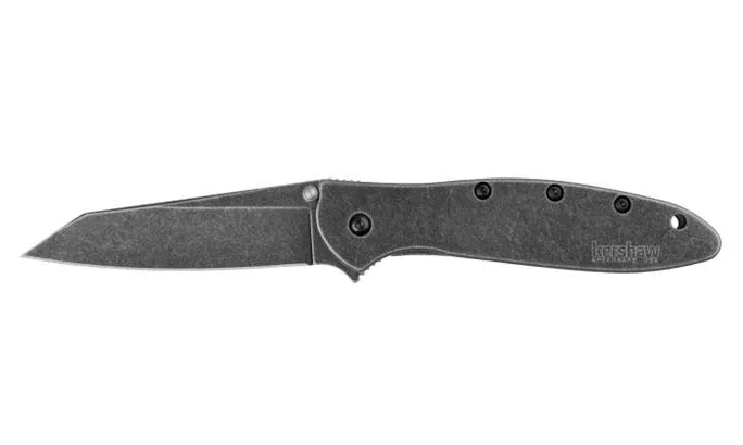 Kershaw Random Leek Reverse Tanto Assisted Folding Knife (3 BlackWash)