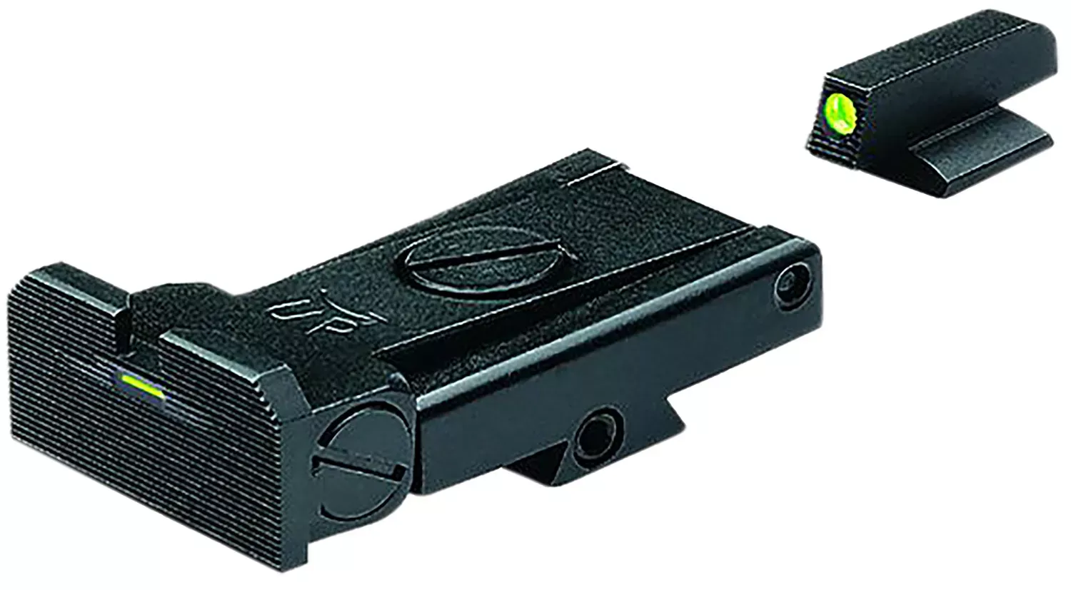 Kimber Mfg.,inc ML21210 1911 Adjustable Night Sight Set Green/Tritium Black Outline Front Sight-Green/Tritium Bar Black Outline Rear Sight