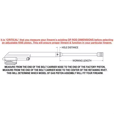 KNS Precision Adjustable Gas Piston System Galil Ace Rifle Small Bore