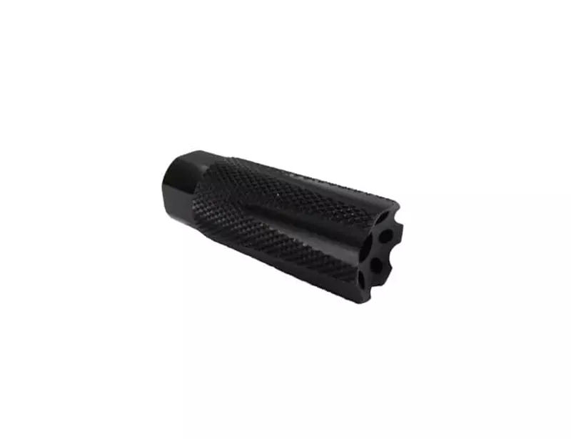 Knurled 1/2×28 Muzzle Device – Nitride