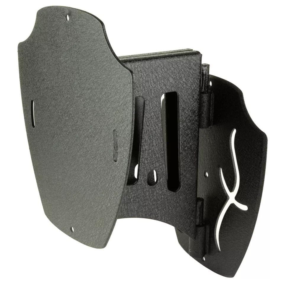 Large Black Skull Hooker Shoulder Mount
