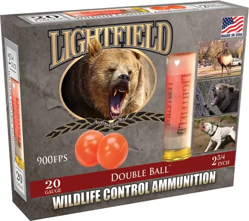LIGHTFIELD 20GA 2.75″ – DOUBLE BALL 5RD 10BX/CS