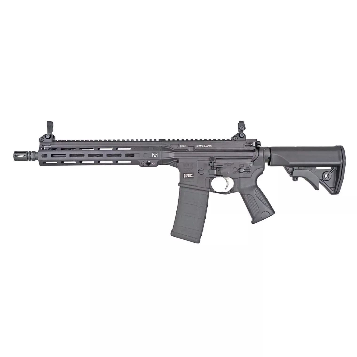 LWRC ICMKII SBR 5.56mm 30RD Magazine 12′ Barrel Black **NFA Item**