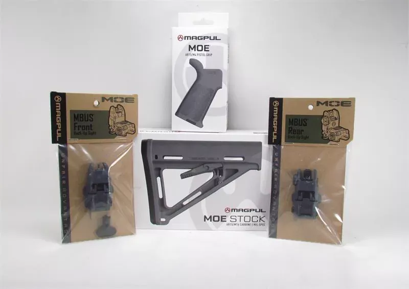 Magpul Grey Kit Special – Stock, Grip, Front and Rear Sight Set –Limited Time Special!