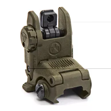 Magpul Industries MBUS Back-Up Rear Sight Gen 2 | Fits Picatinny Rails | Flip Up | Olive Drab Green | MAG248-ODG