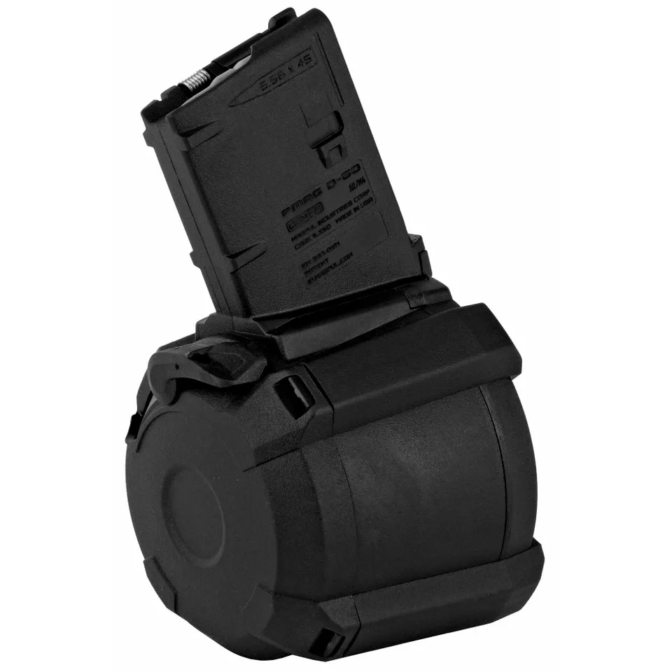 MAGPUL PMAG D-60 5.56 NATO 60-Round Magazine - Black