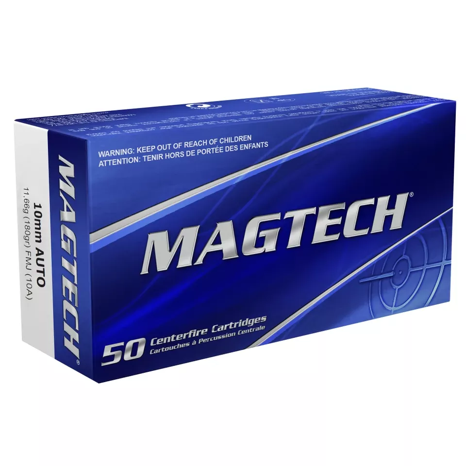 MAGTECH 10MM 180GR FMJ Ammunition - 50 Rounds/1000 Rounds Box