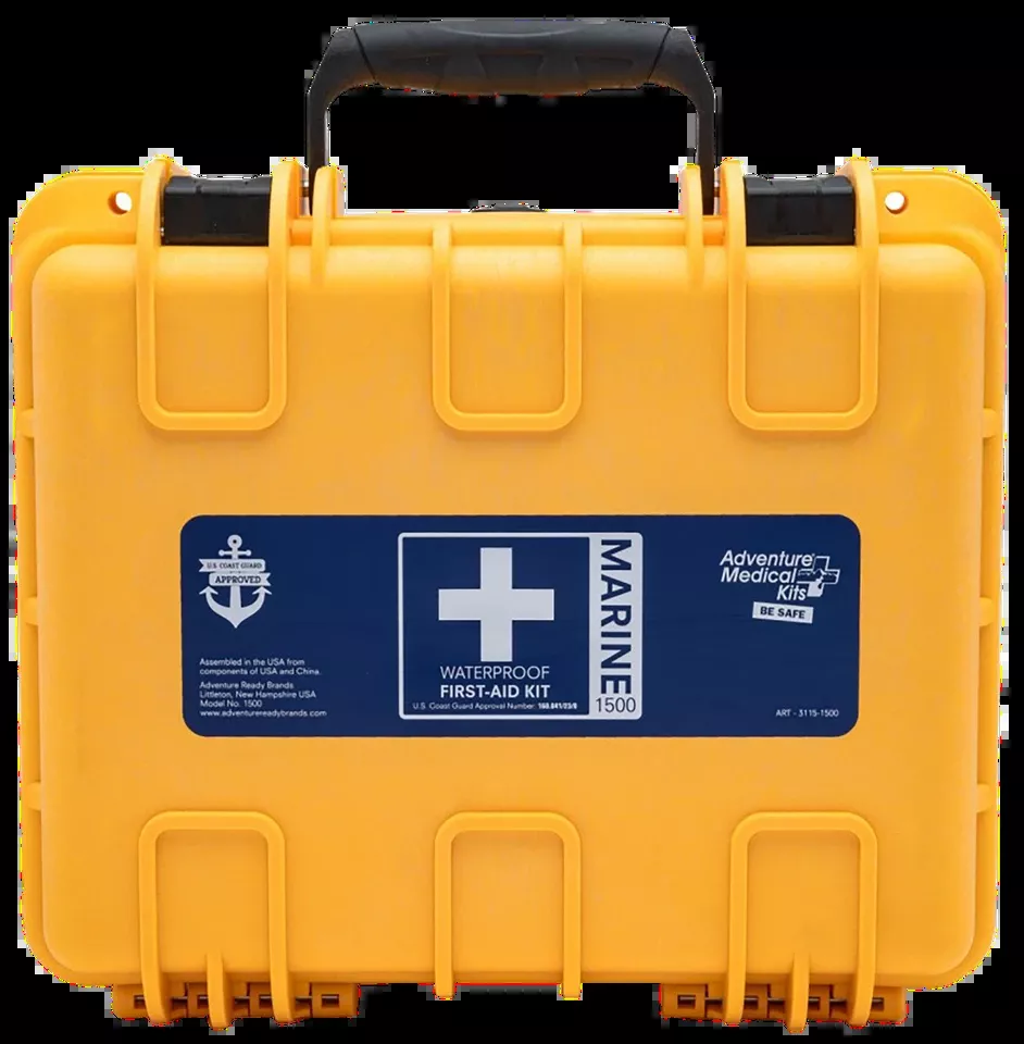 Marine 600 Waterproof Medical Kit for Injuries and Illnesses - Yellow