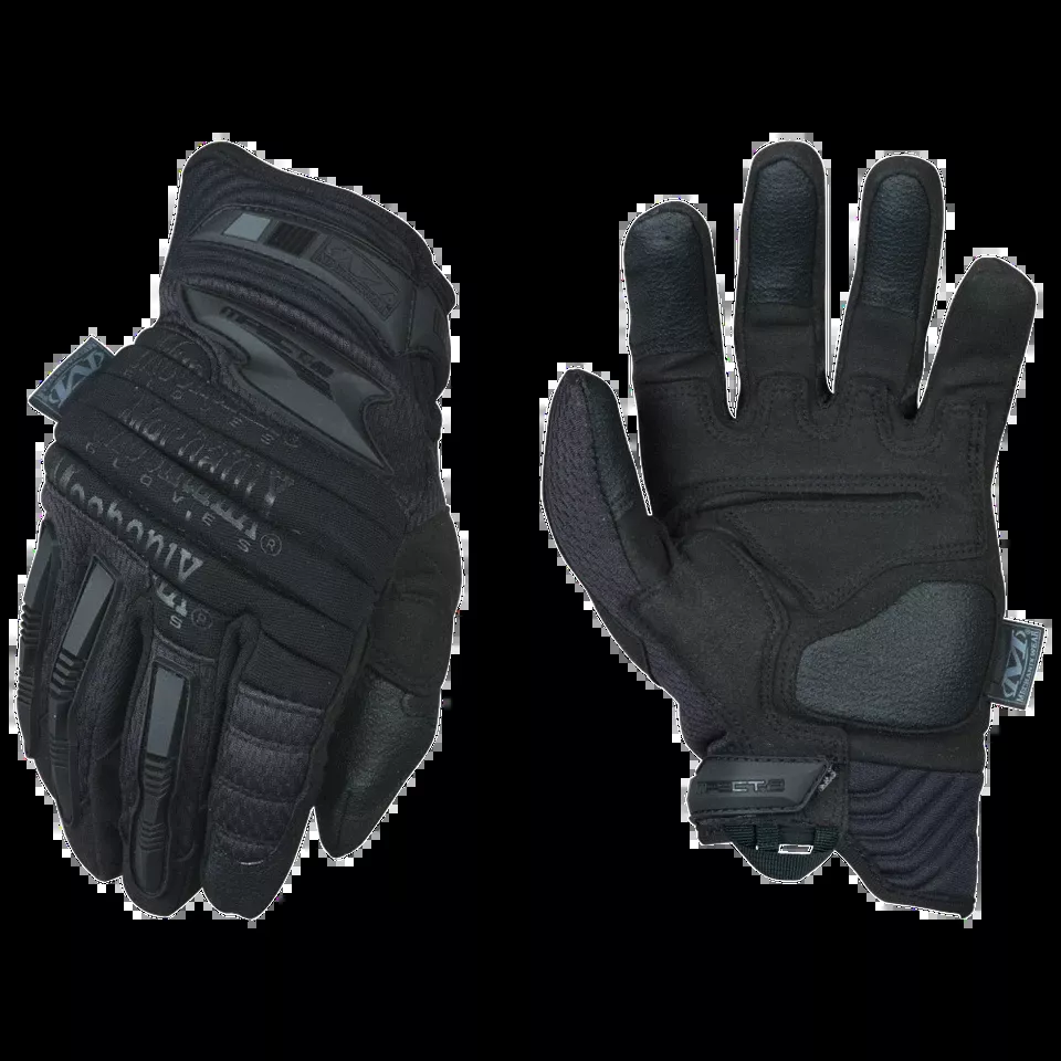 Mechanix Wear M-Pact 2 Covert Black Gloves, Armortex, Size 2XL