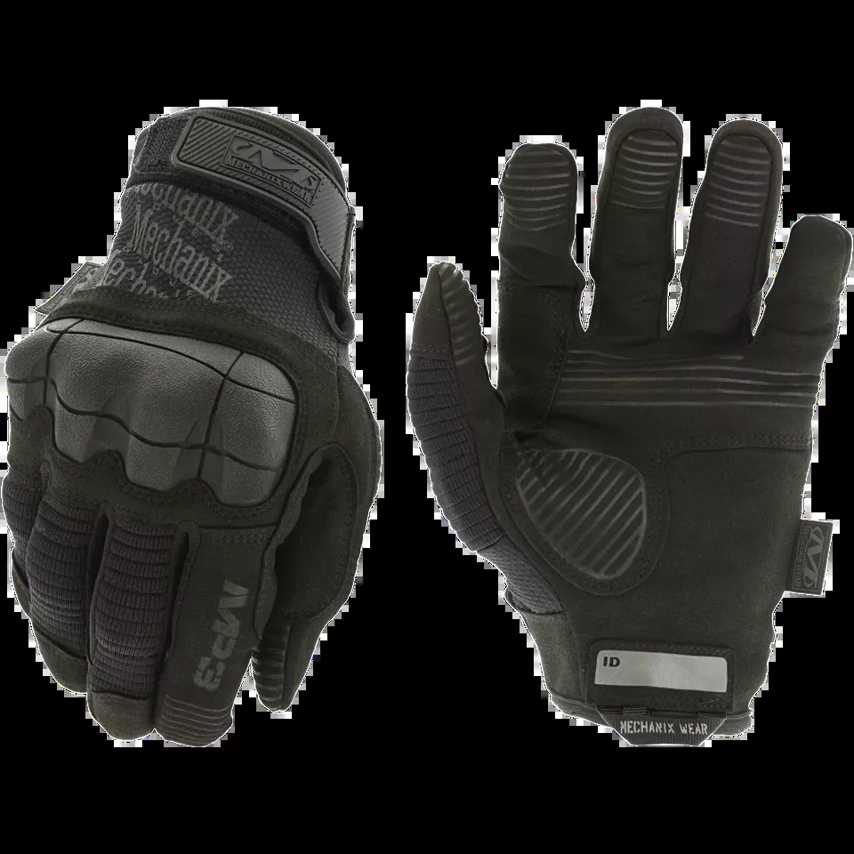 Mechanix Wear M-Pact 3 XL Black Synthetic Leather Gloves with Velcro Closure