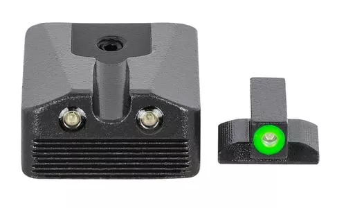 Meprolight USA 412213111 Hyper-BrightGreen Tritium Green Outline Front Sight-Green Tritium Black Outline Rear Sight Kimber 1911 WEDGE