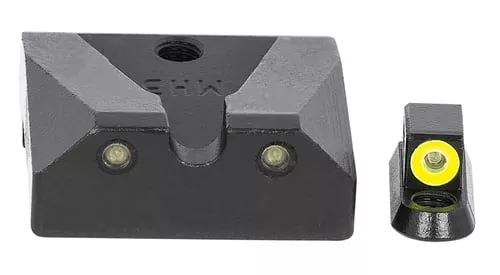 Meprolight USA 477873121 Hyper-BrightGreen Tritium Yellow Outline Front Sight-Green Tritium Black Outline Rear Sight CZ Shadow 2