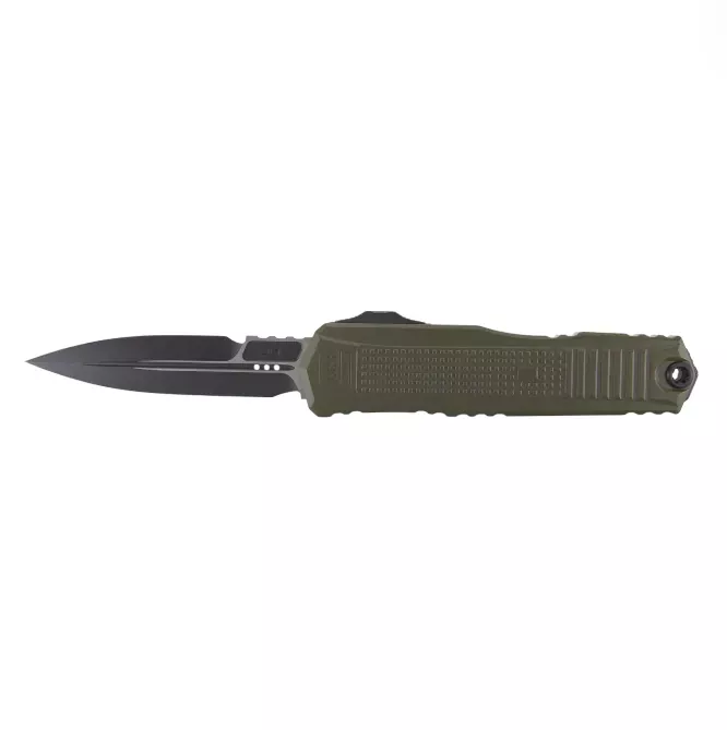 Microtech Glock 19K 80-1T, OTF Automatic Knife, Bayonet Grind, OD Green