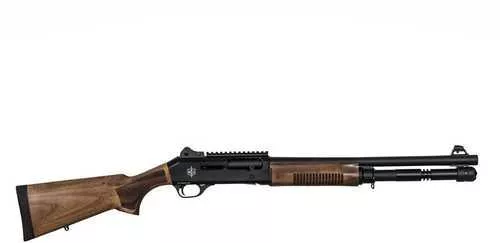 Military Armament Corp MAC 1014 Semi-Automatic Shotgun 12 Gauge 3" Chamber 18.5" Barrel 5 Round Capacity Turkish Walnut Stock Black AFALSEdized Finish
