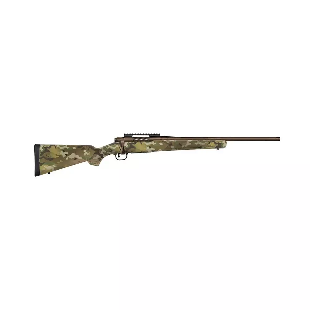 Mossberg Patriot Rifle 300 Win MAG 3RD Capacity 20” Threaded Cerakote Patriot Brown Rifle/Multicam Stock