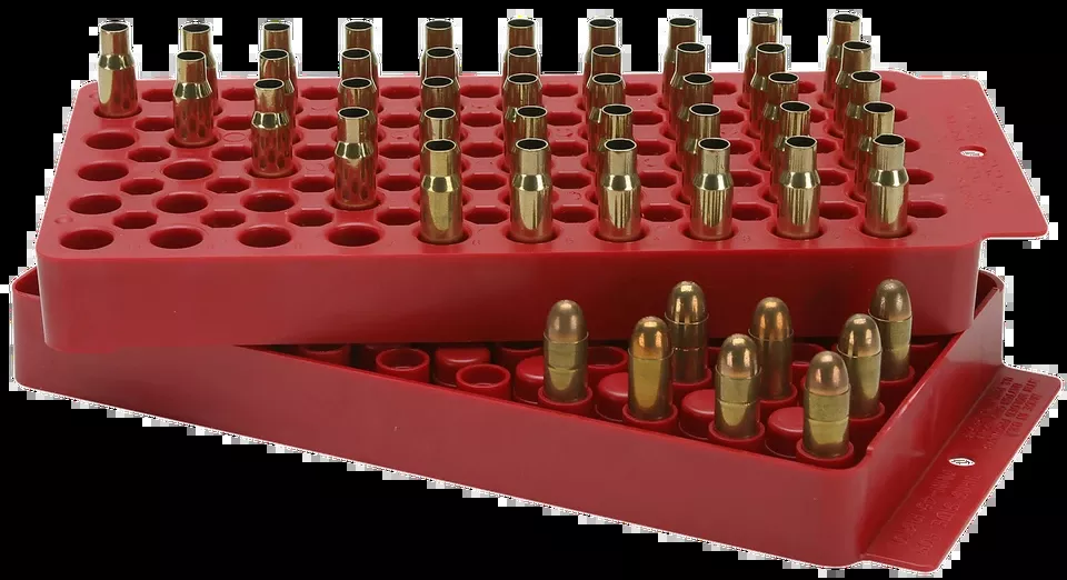 MTM Case-Gard LT150M30 Universal Loading Tray - Red, Multi-Caliber, 50-Round Capacity