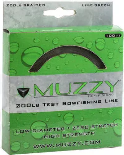 Muzzy Bowfishing Line 200 lb. Lime Green 100 ft. Model: 1078