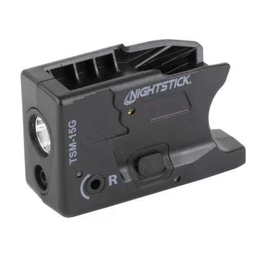 Nightstick TSM15G TSM15G SubCompact Weapon Light SW Shield PlusMP Shield 150 Lumens White LED Bulb Green Laser 104 Meters Beam Black Polymer UPC: 017398807913
