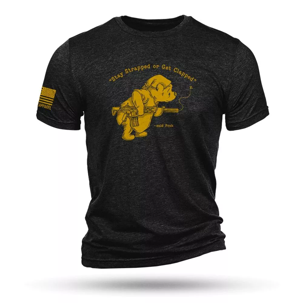 Nine Line Pooh Bear Triblend T-Shirt Black M