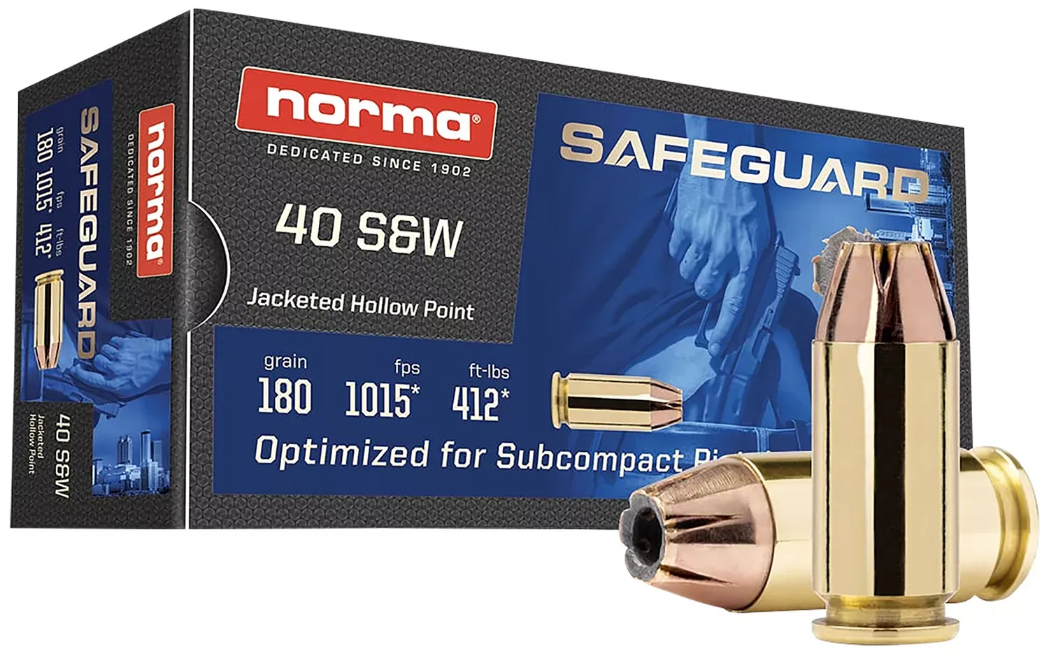 Norma .40 S&W 180 gr, 50-Round Box
