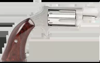 North American Arms 22MSGBG .22 WMR Revolver 1.13″ Stainless Steel Barrel 5 Round Wood Grip