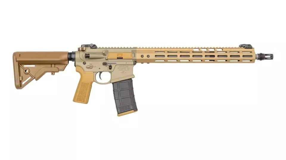 Noveske 5.56 16″ M4 Bbl, 15″ Mlok Rail FDE Cerakote 1-30RD Pmag