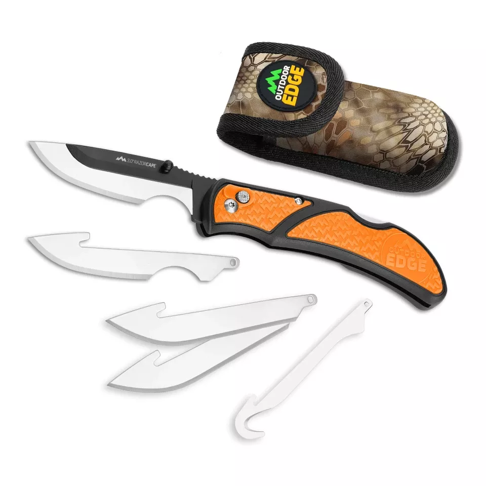 OD Edge Razor-Cape 3" Orange with 5 Blades